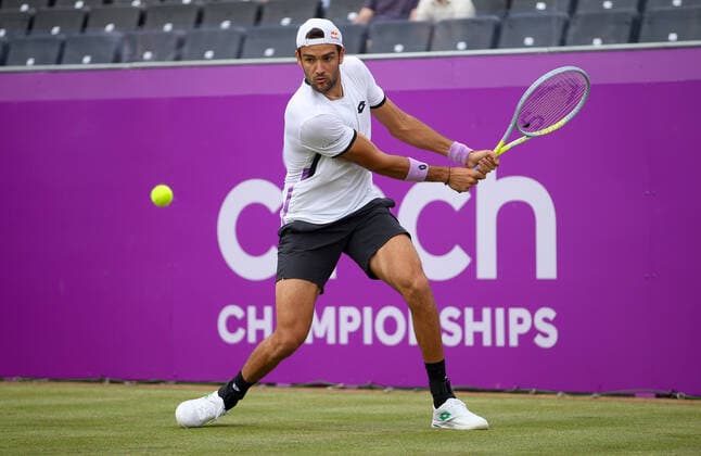 Tennis, ATP Tournament in London, Matteo Berrettini Training