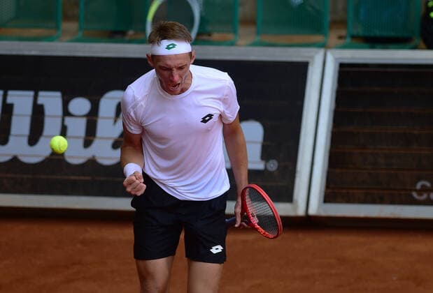 Lukas Klein (Slovakia) attends the Moneta Czech Open - ATP, Tennis Herren Challenger Tour tennis tournament, 1st round, on June 15, 2021, in Prostejov, Czech Republic. (CTKxPhoto LudekxPerina) CTKPhotoP2021061505615  LPE 002