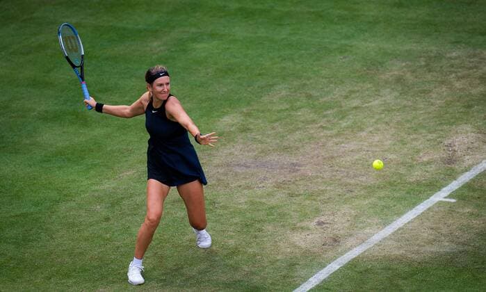 Mandatory Credit: Photo by Rob Prange Shutterstock (12072931bn) IVictoria Azarenka of Belarus in action during the first round of the 2021 bett1open WTA, Tennis Damen 500 tennis tournament bett1open Tournament, Tennis, Berlin, Germany - 15 Jun 2021 bett1open Tournament, Tennis, Berlin, Germany - 15 Jun 2021  Copyright: xRobxPrange Shutterstockx 12072931bn
