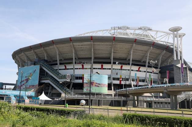 SOCCER - UEFA EURO, EM, Europameisterschaft,Fussball 2020, NED vs AUT AMSTERDAM,NETHERLANDS,15.JUN.21 - SOCCER - UEFA European Championship, EM, Europameisterschaft OEFB international match, Länderspiel, Nationalmannschaft Netherlands vs Austria, preview. Image shows the Johan Cruijff Arena. Keywords: stadium.  GEPAxpictures xChristianxWalgram