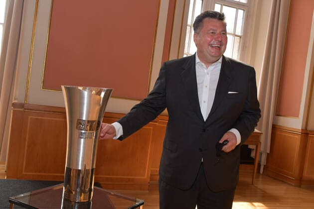 Andreas Geisel, Senator for the Interior and Sport Reception of the Berlin Basketball Bundesliga Club Alba Berlin on the occasion of winning 10 championships in Berlin on 15 06 2021 ALBA Berlin Reception Red City Hall Photopress Mueller
