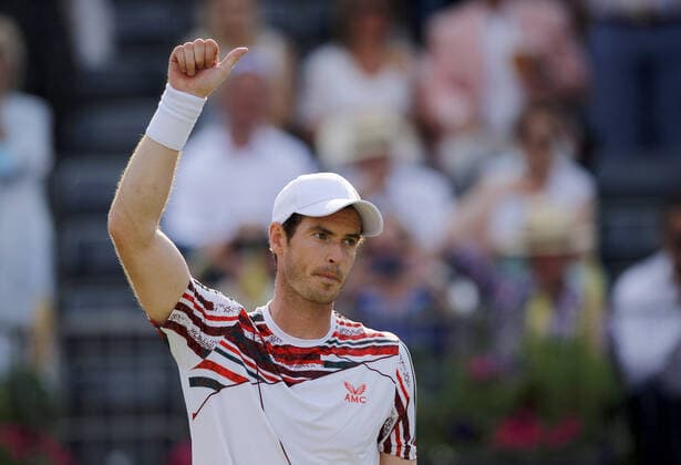 Mandatory Credit: Photo by Ella Ling BPI Shutterstock (12074706cj) Andy Murray of GBR thanks the crowd following his win Cinch Championships, Day Two, Tennis, Queens Club, London, UK - 15 June 2021 EDITORIAL USE ONLY No use with unauthorised audio, video, data, fixture lists, club league logos or live services. Online in-match use limited to 120 images, no video emulation. No use in betting, games or single club league player publications. Cinch Championships, Day Two, Tennis, Queens Club, London, UK - 15 June 2021 EDITORIAL USE ONLY No use with unauthorised audio, video, data, fixture lists, club league logos or live services. Online in-match use limited to 120 images, no video emulation. No use in betting, games or single club league player publications. Copyright: xEllaxLing BPI Shutterstockx 12074706cj