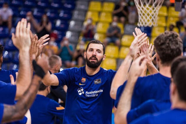June 15, 2021, Barcelona, Barcelona, Spain: Nikola Mirotic of FC Barcelona, Barca gestures during the Liga Endesa ACB Playoff final game 2 match between Fc Barcelona and Real Madrid at Palau Blaugrana on June 15, 2021 in Barcelona, Spain. Barcelona Spain - ZUMAa181 20210615_zaa_a181_237 Copyright: xJavierxBorregox