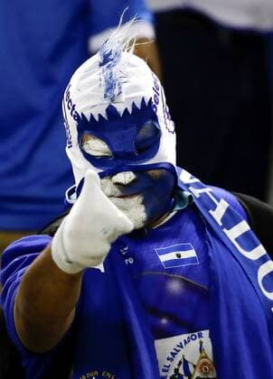A Salvadoran fan attends the Central American Qualifying soccer match for the Qatar 2022 World Cup between El Salvador and Saint Kitts and Nevis at Cuscatlan stadium in San Salvador, El Salvador, 15 June 2021. El Salvador vs. Saint Kitts and Nevis !ACHTUNG: NUR REDAKTIONELLE NUTZUNG!  Copyright: xMIGUELxLEMUSx AMDEP4286 20210616-637594196536725259