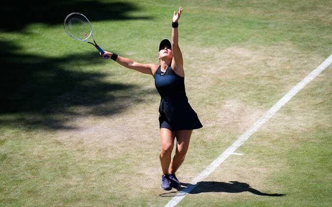 Mandatory Credit: Photo by Rob Prange Shutterstock (12072933av) Bianca Andreescu of Canada in action during her second round at the 2021 bett1open WTA, Tennis Damen 500 tennis tournament bett1open Tournament, Tennis, Berlin, Germany - 16 Jun 2021 bett1open Tournament, Tennis, Berlin, Germany - 16 Jun 2021  Copyright: xRobxPrange Shutterstockx 12072933av