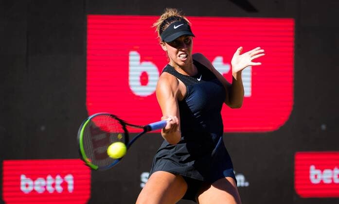Mandatory Credit: Photo by Rob Prange Shutterstock (12072933cj) Madison Keys of the United States in action during the second round at the 2021 bett1open WTA, Tennis Damen 500 tennis tournament bett1open Tournament, Tennis, Berlin, Germany - 16 Jun 2021 bett1open Tournament, Tennis, Berlin, Germany - 16 Jun 2021  Copyright: xRobxPrange Shutterstockx 12072933cj