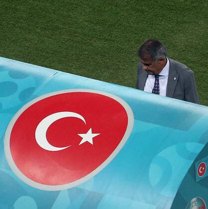 Coach Senol Gunes of Turkey during the EURO 2020 Group A second match between Turkey and Wales at Olympic Stadium in Baku , Azerbaijan , on 16 June , 2021. 