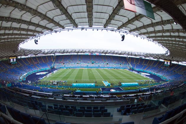 Olympic Stadium during the Euro2020 football match between Italy vs Switzerland at Olimpico stadium in Rome, Italy, June 16, 2021. Fotografo01  Copyright: xFotografo01x xIPAx xFotografo01x 0