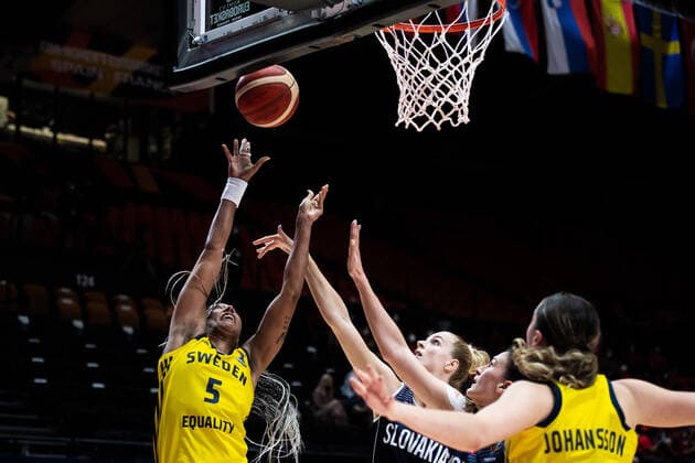 Basketball, Women, Eurobasket, Sweden - Slovakia