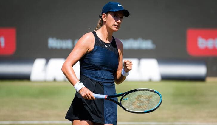 Mandatory Credit: Photo by Rob Prange Shutterstock (12072938aa) Victoria Azarenka of Belarus in action during her second round match at the 2021 bett1open WTA, Tennis Damen 500 tennis tournament bett1open Tournament, Tennis, Berlin, Germany - 17 Jun 2021 bett1open Tournament, Tennis, Berlin, Germany - 17 Jun 2021  Copyright: xRobxPrange Shutterstockx 12072938aa