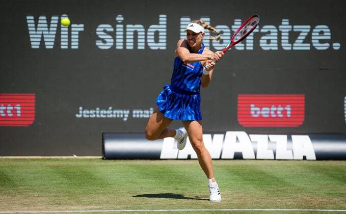 Mandatory Credit: Photo by Rob Prange Shutterstock (12072938ax) Angelique Kerber of Germany in action during her second round match at the 2021 bett1open WTA, Tennis Damen 500 tennis tournament bett1open Tournament, Tennis, Berlin, Germany - 17 Jun 2021 bett1open Tournament, Tennis, Berlin, Germany - 17 Jun 2021  Copyright: xRobxPrange Shutterstockx 12072938ax