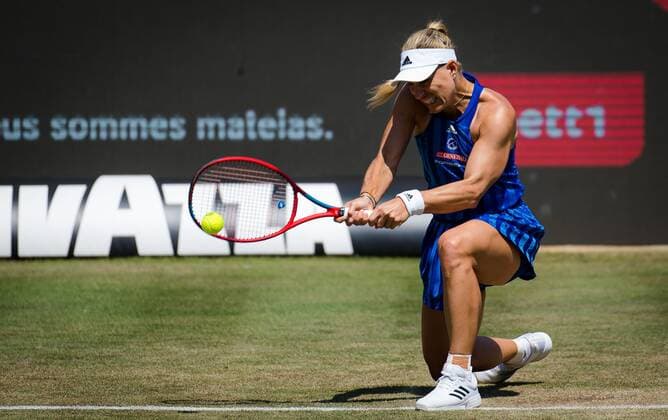 Mandatory Credit: Photo by Rob Prange Shutterstock (12072938aw) Angelique Kerber of Germany in action during her second round match at the 2021 bett1open WTA, Tennis Damen 500 tennis tournament bett1open Tournament, Tennis, Berlin, Germany - 17 Jun 2021 bett1open Tournament, Tennis, Berlin, Germany - 17 Jun 2021  Copyright: xRobxPrange Shutterstockx 12072938aw