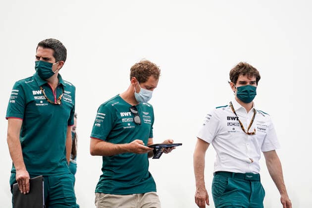 June 17, 2021, Le Castellet, France: SEBASTIAN VETTEL of Germany and Aston Martin F1 Team is seen during preparations of the 2021 FIA Formula 1 French Grand Prix at Circuit Paul Ricard in Le Castellet, France. Le Castellet France - ZUMAg147 20210617_zap_g147_023 Copyright: xJamesxGasperottix