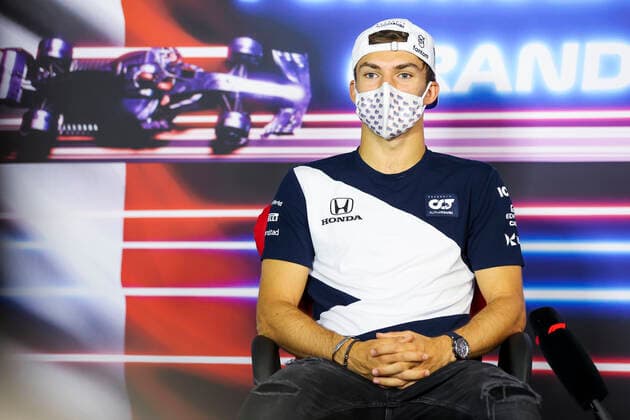 GASLY Pierre (fra), Scuderia AlphaTauri Honda AT02, portrait, press conference, PK, Pressekonferenz during the Formula 1 Emirates Grand Prix de France 2021, 7th round of the 2021 FIA Formula One World Championship, WM, Weltmeisterschaft from June 18 to 20, 2021 on the Circuit Paul Ricard, in Le Castellet, France FORMULE 1 : Grand Prix de France - Circuit Paul-Ricard - 17 06 2021 DPPI PANORAMIC  AV6_9272