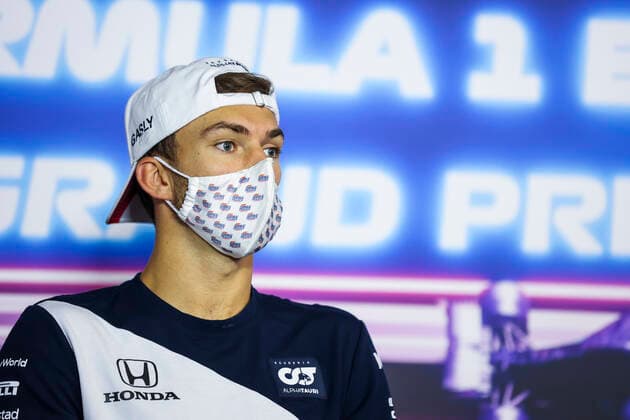 GASLY Pierre (fra), Scuderia AlphaTauri Honda AT02, portrait, press conference, PK, Pressekonferenz during the Formula 1 Emirates Grand Prix de France 2021, 7th round of the 2021 FIA Formula One World Championship, WM, Weltmeisterschaft from June 18 to 20, 2021 on the Circuit Paul Ricard, in Le Castellet, France FORMULE 1 : Grand Prix de France - Circuit Paul-Ricard - 17 06 2021 DPPI PANORAMIC  AV6_9233