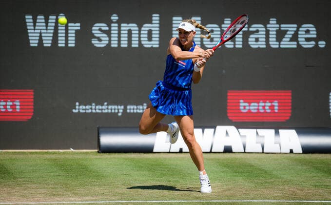 June 17, 2021: Angelique Kerber of Germany in action during her second round match at the 2021 bett1open WTA, Tennis Damen 500 tennis tournament against Victoria Azarenka of Belarus - ZUMAa181 20210617_zaa_a181_031 Copyright: xRobxPrangex