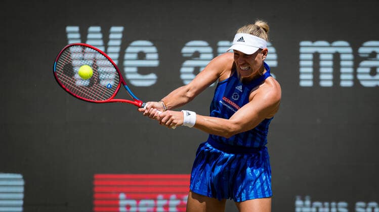 June 17, 2021: Angelique Kerber of Germany in action during her second round match at the 2021 bett1open WTA, Tennis Damen 500 tennis tournament against Victoria Azarenka of Belarus - ZUMAa181 20210617_zaa_a181_035 Copyright: xRobxPrangex