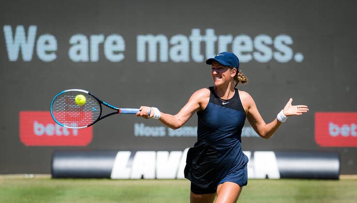 June 17, 2021: Victoria Azarenka of Belarus in action during her second round match at the 2021 bett1open WTA, Tennis Damen 500 tennis tournament against Angelique Kerber of Germany - ZUMAa181 20210617_zaa_a181_039 Copyright: xRobxPrangex