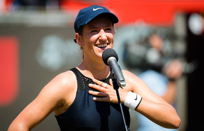 June 17, 2021: Victoria Azarenka of Belarus after her second round match at the 2021 bett1open WTA, Tennis Damen 500 tennis tournament against Angelique Kerber of Germany - ZUMAa181 20210617_zaa_a181_062 Copyright: xRobxPrangex