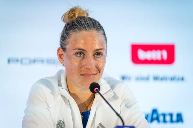June 17, 2021: Angelique Kerber of Germany talks to the media after her second round match at the 2021 bett1open WTA, Tennis Damen 500 tennis tournament against Victoria Azarenka of Belarus - ZUMAa181 20210617_zaa_a181_064 Copyright: xRobxPrangex