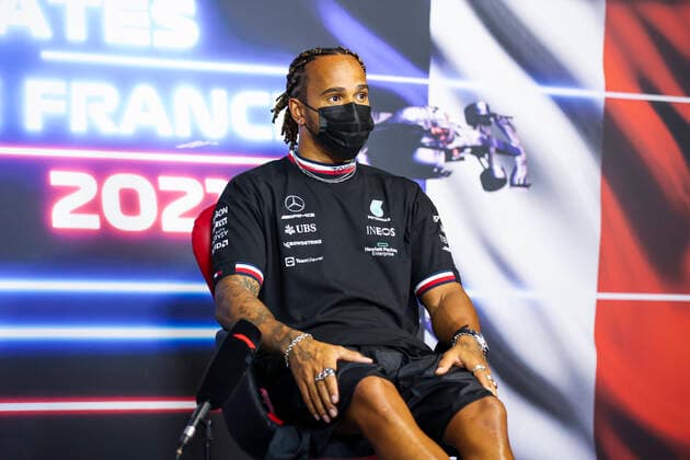 F1 Grand Prix of France 44 Lewis Hamilton (GBR, Mercedes-AMG Petronas F1 Team), F1 Grand Prix of France at Circuit Paul Ricard on June 17, 2021 in Le Castellet, France. (Photo by Antonin Vincent DPPI FIA Pool via HOCH ZWEI) Le Castellet France Poolfoto HOCH ZWEI Pool Antonin Vincent ,EDITORIAL USE ONLY