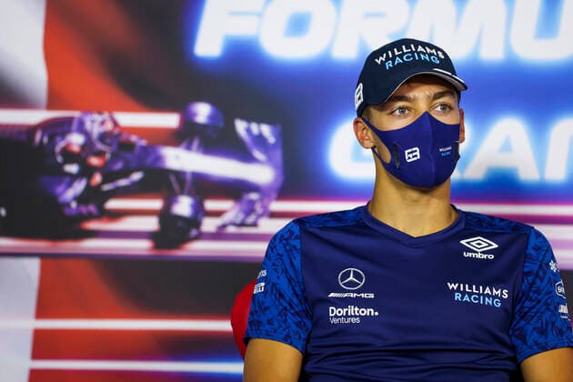 F1 Grand Prix of France 63 George Russell (GBR, Williams Racing), F1 Grand Prix of France at Circuit Paul Ricard on June 17, 2021 in Le Castellet, France. (Photo by Antonin Vincent DPPI FIA Pool via HOCH ZWEI) Le Castellet France Poolfoto HOCH ZWEI Pool Antonin Vincent ,EDITORIAL USE ONLY