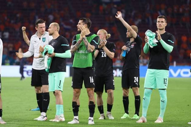 SOCCER - UEFA EURO, EM, Europameisterschaft,Fussball 2020, NED vs AUT AMSTERDAM,NETHERLANDS,17.JUN.21 - SOCCER - UEFA European Championship, EM, Europameisterschaft OEFB international match, Länderspiel, Nationalmannschaft Netherlands vs Austria. Image shows the disappointment of AUT.  GEPAxpictures xChristianxWalgram