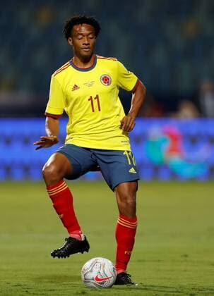 Colombia s Juan Cuadrado in action against Venezuela during a match for Group B of the Copa America at the Pedro Ludovico Teixeira Olympic Stadium, in Goiania, Brazil, 17 June 2021. Colombia - Venezuela !ACHTUNG: NUR REDAKTIONELLE NUTZUNG!  Copyright: xFERNANDOxBIZERRAxJRx AMDEP4332 20210617-637595688630113776