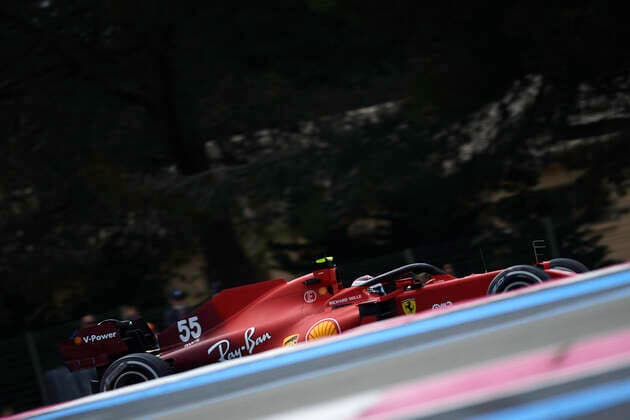 F1 Grand Prix of France - Practice Carlos Sainz of Spain driving the (55) Scuderia Ferrari SF21 during practice ahead of the F1 Grand Prix of France at Circuit Paul Ricard on June 18, 2021 in Le Castellet, France. Le Castellet France breton-f1grandp210618_npX1G  Copyright: xJosexBretonx