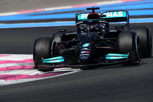 F1 Grand Prix of France - Practice Lewis Hamilton of Mercedes-AMG Petronas F1 Team drive his W12 single-seaterduring free practice of French GP in Paul Ricard Circuit in Le Castelett, Provence-Alpes-CÃ te d Azur, France, 18 June 2021 Le Castelett Provence-Alpes-CÃ te d Azur France diodato-notitle210618_npZIQ  Copyright: xAndreaxDiodatox