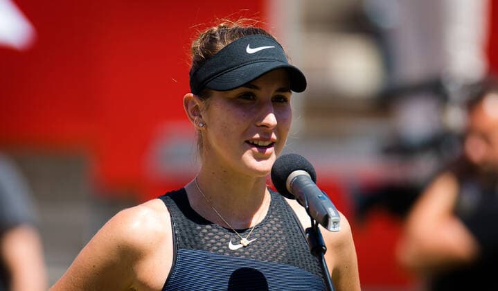 June 18, 2021: Belinda Bencic of Switzerland in action during the quarter-final of the 2021 bett1open WTA, Tennis Damen 500 tennis tournament - ZUMAa181 20210618_zaa_a181_048 Copyright: xRobxPrangex