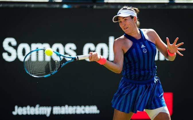 Mandatory Credit: Photo by Rob Prange Shutterstock (12072940aw) Garbine Muguruza of Spain in action during the quarter-final of the 2021 bett1open WTA, Tennis Damen 500 tennis tournament bett1open Tournament, Tennis, Berlin, Germany - 18 Jun 2021 bett1open Tournament, Tennis, Berlin, Germany - 18 Jun 2021  Copyright: xRobxPrange Shutterstockx 12072940aw