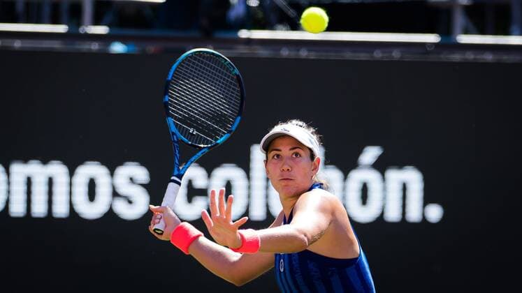 Mandatory Credit: Photo by Rob Prange Shutterstock (12072940ax) Garbine Muguruza of Spain in action during the quarter-final of the 2021 bett1open WTA, Tennis Damen 500 tennis tournament bett1open Tournament, Tennis, Berlin, Germany - 18 Jun 2021 bett1open Tournament, Tennis, Berlin, Germany - 18 Jun 2021  Copyright: xRobxPrange Shutterstockx 12072940ax
