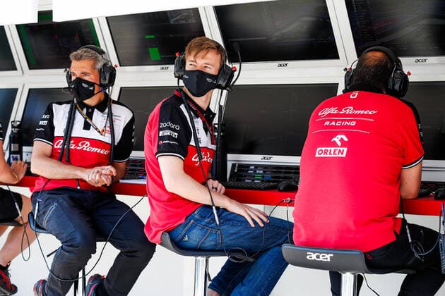 ILOTT Callum (gbr), Alfa Romeo Racing ORLEN, PUJOLAR Xevi (spa), Head of Trackside Engineering F1 of Alfa Romeo Racing ORLEN, portrait during the Formula 1 Emirates Grand Prix de France 2021, 7th round of the 2021 FIA Formula One World Championship, WM, Weltmeisterschaft from June 18 to 20, 2021 on the Circuit Paul Ricard, in Le Castellet, France - FORMULE 1 : Grand Prix de France - Circuit Paul-Ricard - 18 06 2021 DPPI PANORAMIC  20210618_GOODEN__GO05282