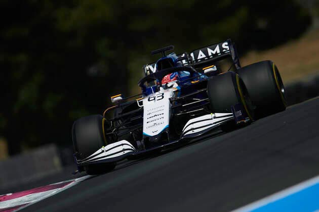 F1 Grand Prix of France - Practice George Russell of Great Britain driving the (63) Williams Racing FW43B Mercedes during practice ahead of the F1 Grand Prix of France at Circuit Paul Ricard on June 18, 2021 in Le Castellet, France. Le Castellet France breton-f1grandp210618_npYbi  Copyright: xJosexBretonx