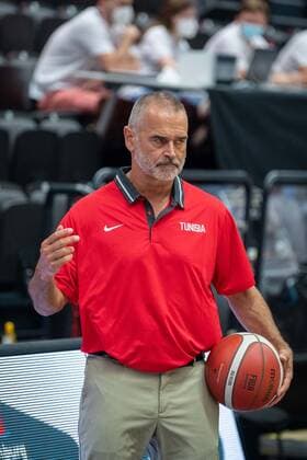 Basketball Hamburg 18 06 2021 Supercup National Team Italy ITA Tunisia TUN Dirk Bauermann Tunisia, Coach