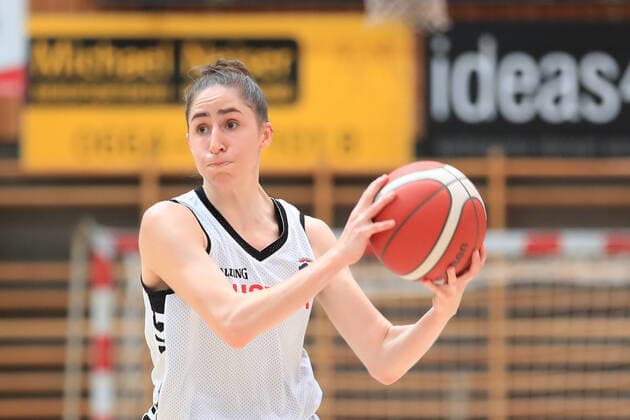 BASKETBALL - AUT vs POL, test match OBERWART,AUSTRIA,18.JUN.21 - BASKETBALL - OEBV international match, Länderspiel, Nationalmannschaft ladies, Austria vs Poland, test match. Image shows Michaela Wildbacher (AUT).  GEPAxpictures xMarioxBuehner