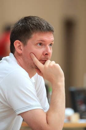 BASKETBALL - AUT vs POL, test match OBERWART,AUSTRIA,18.JUN.21 - BASKETBALL - OEBV international match, Länderspiel, Nationalmannschaft ladies, Austria vs Poland, test match. Image shows head coach Hubert Schmidt (AUT).  GEPAxpictures xMarioxBuehner