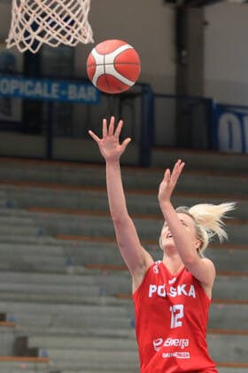 BASKETBALL - AUT vs POL, test match OBERWART,AUSTRIA,18.JUN.21 - BASKETBALL - OEBV international match, Länderspiel, Nationalmannschaft ladies, Austria vs Poland, test match. Image shows Sylwia Bujniak (POL).  GEPAxpictures xMarioxBuehner