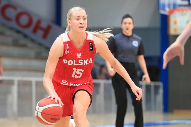 BASKETBALL - AUT vs POL, test match OBERWART,AUSTRIA,18.JUN.21 - BASKETBALL - OEBV international match, Länderspiel, Nationalmannschaft ladies, Austria vs Poland, test match. Image shows Klaudia Gertchen (POL).  GEPAxpictures xMarioxBuehner