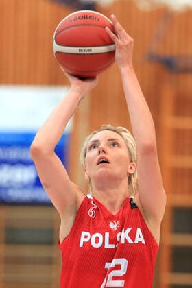 BASKETBALL - AUT vs POL, test match OBERWART,AUSTRIA,18.JUN.21 - BASKETBALL - OEBV international match, Länderspiel, Nationalmannschaft ladies, Austria vs Poland, test match. Image shows Weronika Telenga (POL).  GEPAxpictures xMarioxBuehner