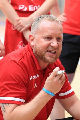 BASKETBALL - AUT vs POL, test match OBERWART,AUSTRIA,18.JUN.21 - BASKETBALL - OEBV international match, Länderspiel, Nationalmannschaft ladies, Austria vs Poland, test match. Image shows head coach Maros Kovacik (POL).  GEPAxpictures xMarioxBuehner