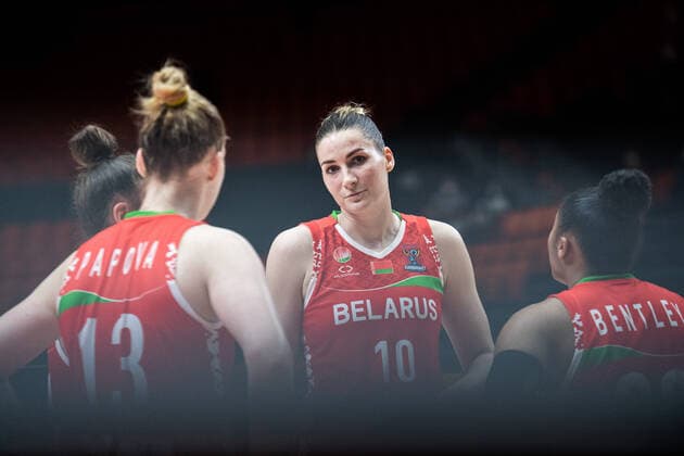 210618 Anastasiya Verameyenka of Belarus during the FIBA Women s Eurobasket match between Slovakia and Belarus on June 18, 2021 in Valencia Photo Maxim ThorÃ BILDBYRAN kod MT MT0188 basketball basketball national team fiba women s eurobasket basket em slovakien belarus slovakia vitryssland dam bbeng,  Copyright: MAXIMxTHORE BB210618MT008