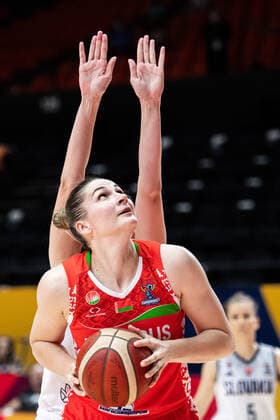 210618 Anastasiya Verameyenka of Belarus during the FIBA Women s Eurobasket match between Slovakia and Belarus on June 18, 2021 in Valencia Photo Maxim ThorÃ BILDBYRAN kod MT MT0188 basketball basketball national team fiba women s eurobasket basket em slovakien belarus slovakia vitryssland dam bbeng,  Copyright: MAXIMxTHORE BB210618MT010