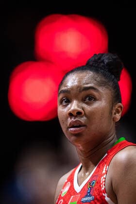 210618 Alexandria Bentley of Belarus during the FIBA Women s Eurobasket match between Slovakia and Belarus on June 18, 2021 in Valencia Photo Maxim ThorÃ BILDBYRAN kod MT MT0188 basket basketball national team fiba women s eurobasket basket em slovakien belarus slovakia vitryssland dam bbeng,  Copyright: MAXIMxTHORE BB210618MT016