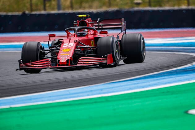 55 Carlos Sainz ESP, Scuderia Ferrari Mission Winnow , F1 Grand Prix of France at Circuit Paul Ricard on June 18, 2021 in Le Castellet, France Photo by HOCH ZWEI Le Castellet France