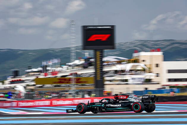 44 Lewis Hamilton GBR, Mercedes AMG Petronas F1 Team , F1 Grand Prix of France at Circuit Paul Ricard on June 18, 2021 in Le Castellet, France Photo by HOCH ZWEI Le Castellet France