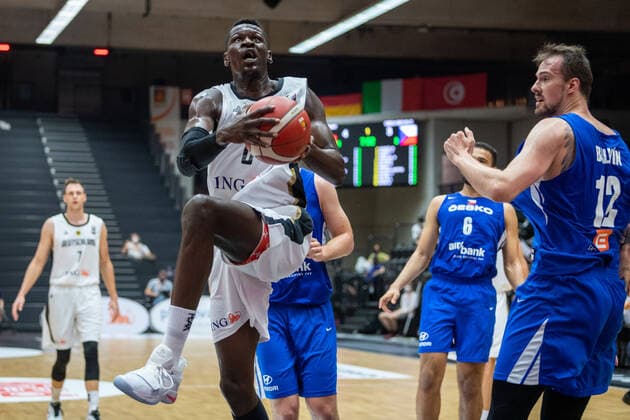Basketball Hamburg 18 06 2021 Supercup National Team Germany GER Czech Republic CZE Isaac Bonga Germany, No 00 Ondrej Balvin Czech Republic, No 12