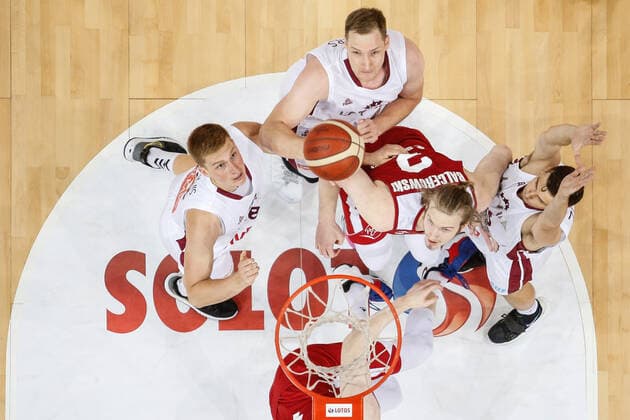 Gliwice, 18.06.2021 POLISH national team, Nationalteam BASKETBALL POLAND GAME Polska - Lotwa NZ Aleksander Balcerowski , FOT. WOJCIECH FIGURSKI 058sport.pl NEWSPIX.PL --- Newspix.pl  20210618_061__FIG7526