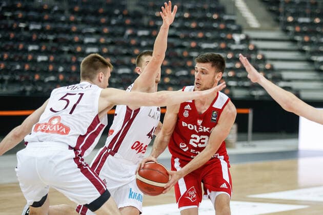 Gliwice, 18.06.2021 POLISH national team, Nationalteam BASKETBALL POLAND GAME Polska - Lotwa NZ Michal Michalak , FOT. WOJCIECH FIGURSKI 058sport.pl NEWSPIX.PL --- Newspix.pl  20210618_067__FIG8029
